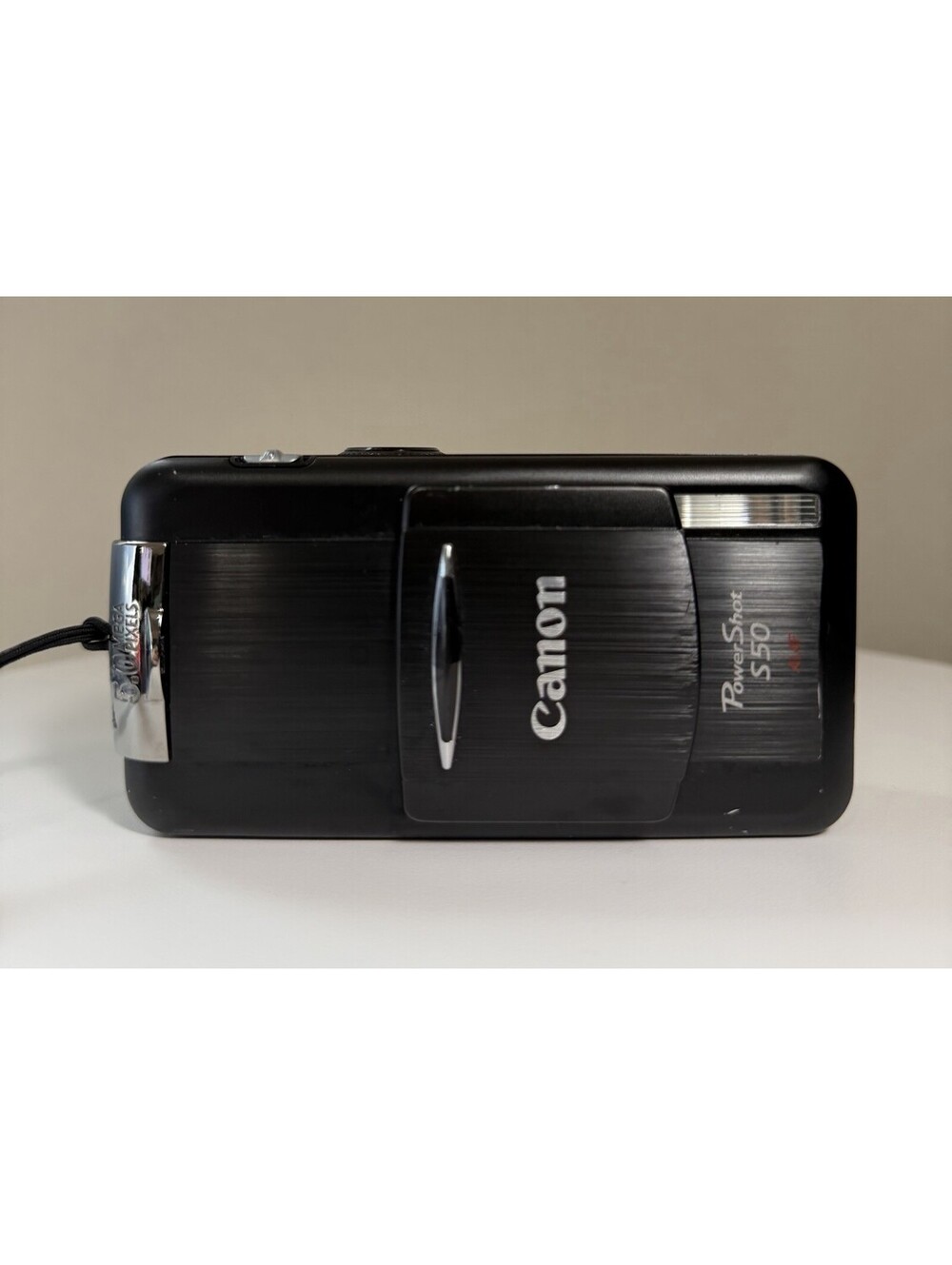 Canon PowerShot S50 5.0MP Digital Camera PC1048 DiGiC 2003 Black Point & Shoot